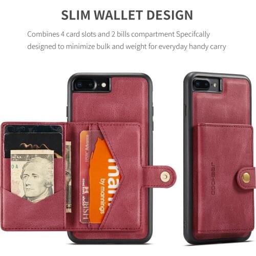 Car Magnet Shockproof Card PU Leather Flip Wallet Phone Case For iPhone 8 7 Plus X XS Back Cover Fundas Coque