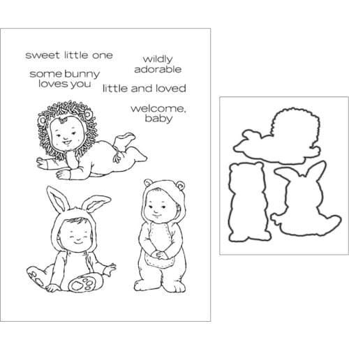 WILDLY ADORABLE Stamps And Dies New 2021 Scrapbook Diary Decoration Stencil Embossing Template Diy Greeting Card Make Albums