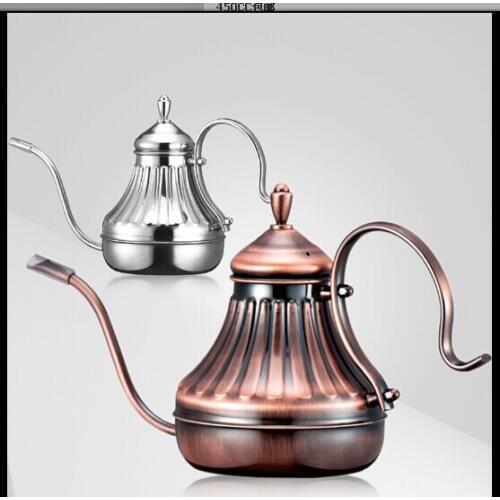 Stainless steel long spout coffee kettle/ Pour Over coffee Pot ,Tea and Coffee Drip Kettle pot , gooseneck spout Kettle