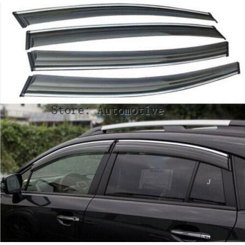 Accessories FIT FOR 2011 2012 2013 2014 2015 2016 201 for Subaru XV WINDOW RAIN DEFLECTORS GUARD VISOR WEATHERSHIELDS DOOR SHADE