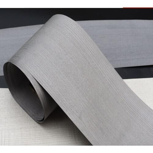 Length:2.5Meters Width:18mm Thickness:0.25mm Natural ash grey veneer dyed with natural ash wax