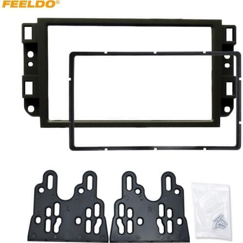 FEELDO 2Din Car Audio DVD Fascia Frame Adapter for Chevrolet Captiva/Lova/Gentra/AVEO Panel Fitting Dash Adaptor Trim Kit