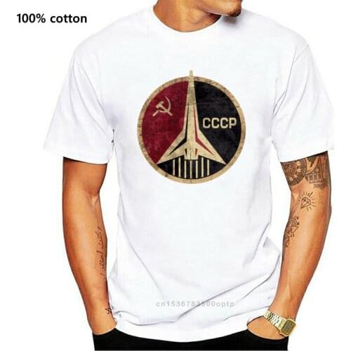 CCCP Russian Soviet USSR T-Shirt 100% Premium Cotton Hammer And Sickle High Quality Tee Tshirt