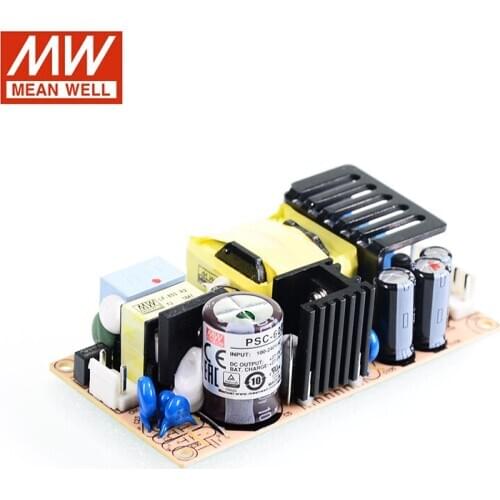 MEAN WELL PSC-60B 60W Switching Power Supply 27.6V 27.6V DC 1.4A 0.75A PCB open frame type with Battery Charger(UPS function)