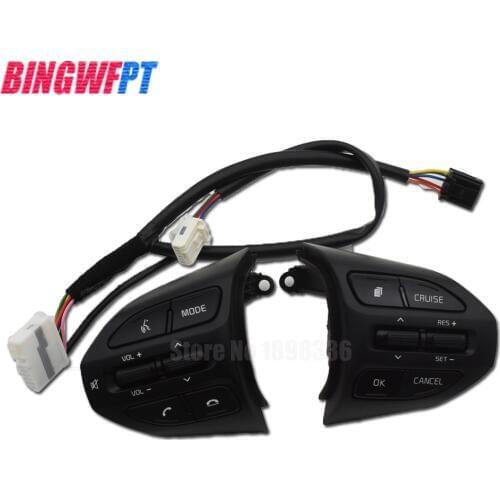 Good quality Steering Wheel Button For KIA K2 RIO 2016 2017 2018 Buttons Bluetooth Phone Cruise Control Volume