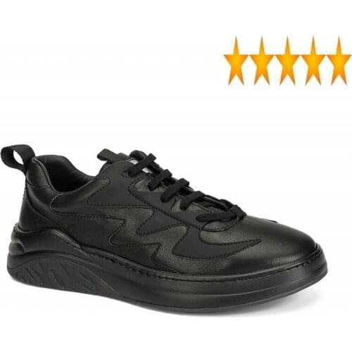 Platform Leather 100% Sneakers Genuine Men Work Height Increasing Lace Up Casual Luxury Spring Black Flat Shoes Trainers