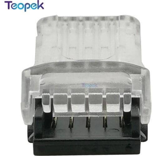 10pcs 5pin 10MM Or 12mm Hippo-M Connector Strip to Wire Or Strip To Strip Connection Use Terminals for RGBW RGBWW LED Srip