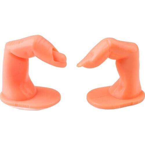 Manicure tool fake finger exercises, display board insert / with nail piece with adhesive fixed console simulation model