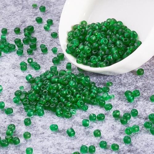 450g 2/3/4mm Frosted Round Glass Little Micro Jewelry Making DIY Seed Beads 6/0 8/0 12/0