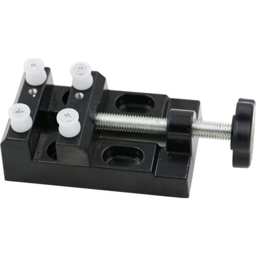 Mini Drill Press Vise Clamp Jewelry Walnut Watch Seal Stamp Hobby Carving Tool Adjustable Jaw Bench Clamp Universal Table Vise