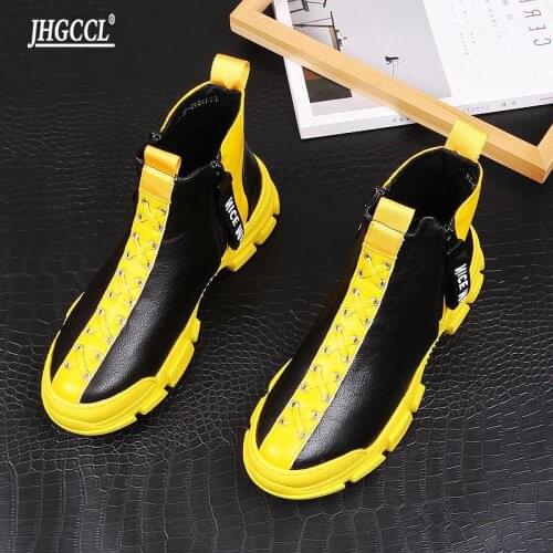2021 New Mens Designer high tops zipper Casual flats platform Shoes ankle boot skateboard Shoes Sapato Social Masculino A6