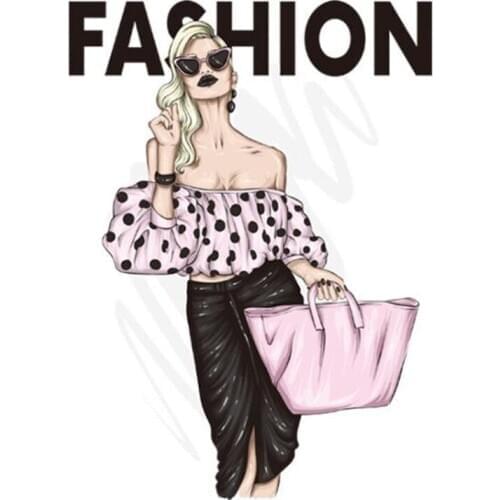 Patch Patches Iron Ons Fashion Women 20CM Stickers for Clothes Heat Tranfer Clothing Accessories Pattern Free Shipping