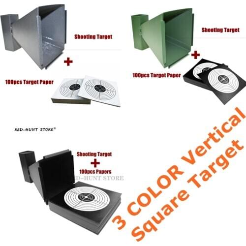 New 100pcs Target Papers 14x14 Tactical Vertical Square Target Airsoft Gun Slingshot Bullet for Hunting Shooting