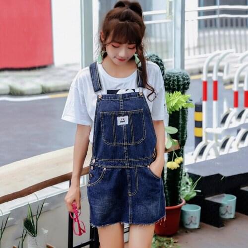 New 2020 women derss elegant women denim dress all-match casual dress woman Denim strap dress womens clothing