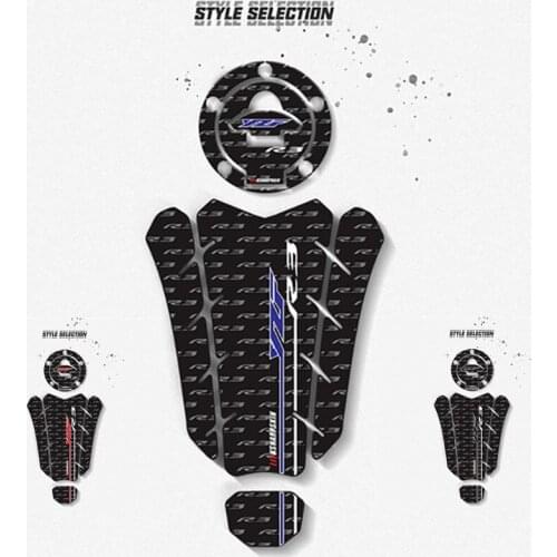 New Motorcycle 3D Fuel Tank Pad Stickers Protective Decals Decals Fuel Tank Pad Sticker Accessories For YAMAHA YZF-R3 YZF R3
