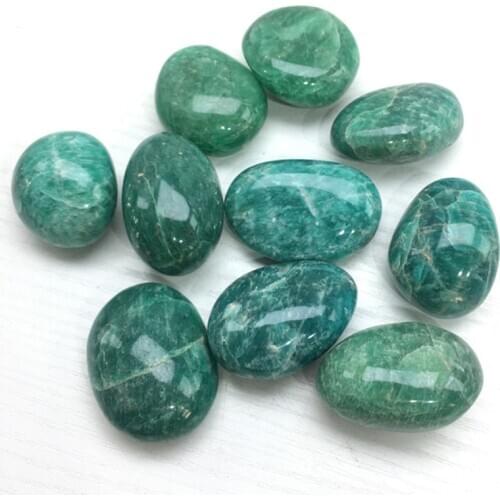 Amazonite Palm Stones Natural Quartz Gemstones Minerals Crystals Massage Gems Healing Reiki Home Decorations