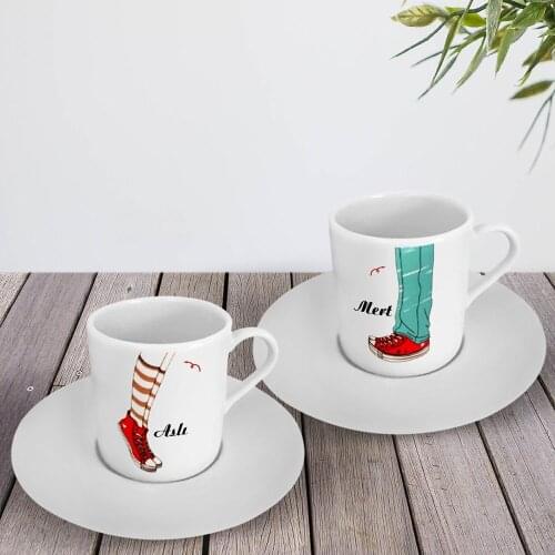 Personalized Dual Turkish coffee Cup Pad-10