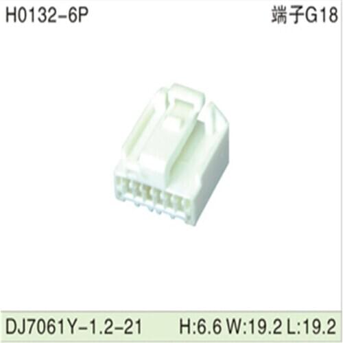 Free shipping 500pcs DJ7061Y-1.2-21 6Pin 1.2mm AMP Car Electrical Wire Connectors for VW,BMW,Audi,Toyota,NISSAN AND other