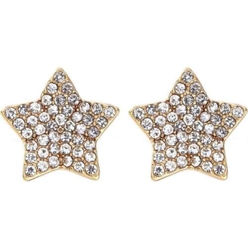 Earrings for Women Couple Engagement Earrings Star Cubic Zirconia Earrings Fashion Simple Jewelry Birthday Gift for Girlfriend