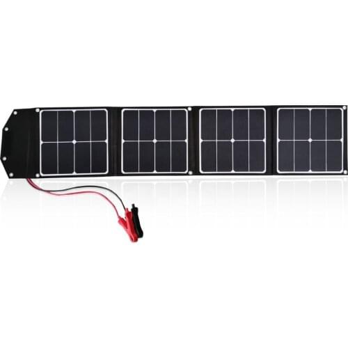 Hot sale solar panel folding solar kit 50w 4fold 12.5w small size portable light weight for charging 12v battery camp powerbank
