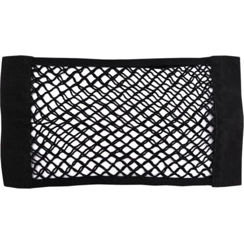 Car Trunk Storage Bag Mesh Net Bag Car Trunk Side Net Pocket Multi-Function Buckle Storage Net Car Debris Pocket Car Back Seat