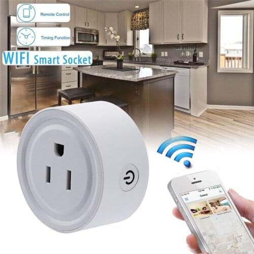 WF Mini Smart Wifi Socket US Plug Remote Control Power Strip Timing Switch for Smart Home Automation Electronic System