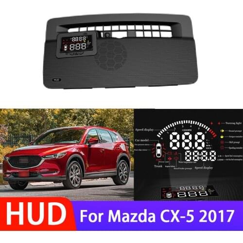 High Quality Electronic HUD Head-Up Display OBD for Mazda CX-5 2017 Car Speed Projector Head-Up Display To Transform Auto Parts