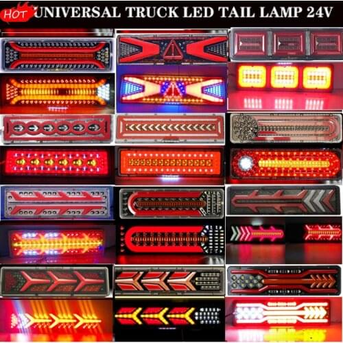 Truck LED Rear Tail Light trailer Warning Lights Rear Taillight stop lorry bus brake reverse turn indicator external lamp 24V