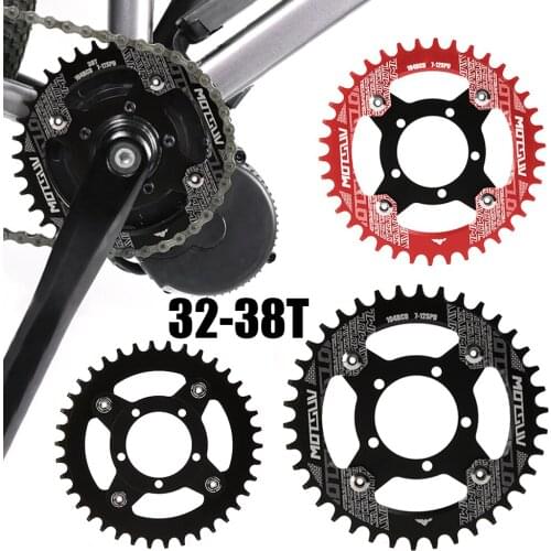 1pc 104BCD Chainring Sprocket Wheel Parts Supply Stainless Steel 32T/34T/36T/38T for Bafang Mid Drive Motor front motor ebike
