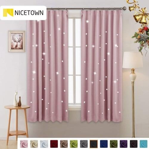 1 Panel Summer Hot Sale Fashion Star Blackout Curtain Japanese Hooks up Drape For Party Decoration Kitchen Home Bedroom