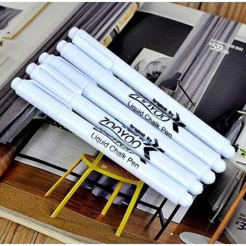 1Pcs White Liquid Chalk Pen Marker Glass Windows Chalkboard Blackboard Liquid Ink Pen Used on Chalkboard Window White Pen