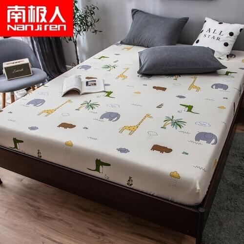 100% Cotton Quit Cover One-Piece Bedspread Pure Cotton Bed Sheet Mattress Protective Cover Dust Cover All Inclusive