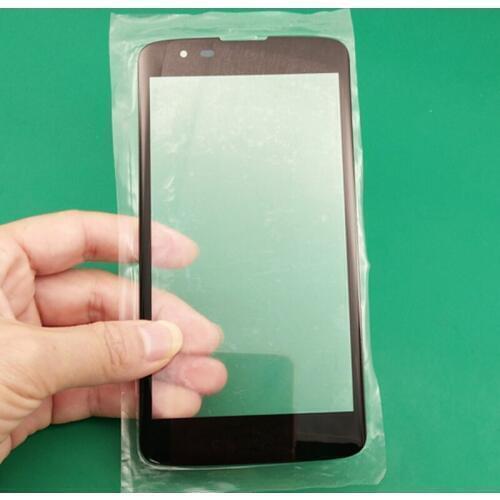 5pcs outer glass+oca film lG050 For LG K8 2016 2017 2018 Version LCD Outer Cover Touch Screen Front Glass Lens Panel Replace
