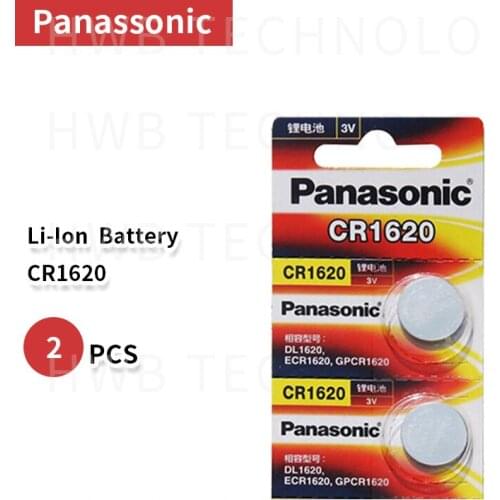 2x Panasonic CR1620 Button Cell Coin Batteries CR1620 Car Remote Control Electric Alarm 3V Lithium Battery