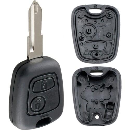 2 Buttons Car Remote Key Shell FOB Case Blade Fit for Peugeot 106 206 306 406