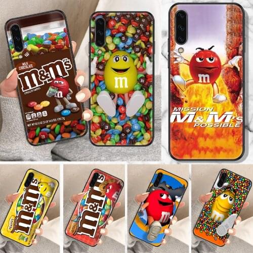 M&Ms Chocolate Box Phone Case For Samsung Galaxy A 10 12 20E 21S 30 32 40 50 51 52 70 71 72 5 6 7 2016 2018 black soft bumper