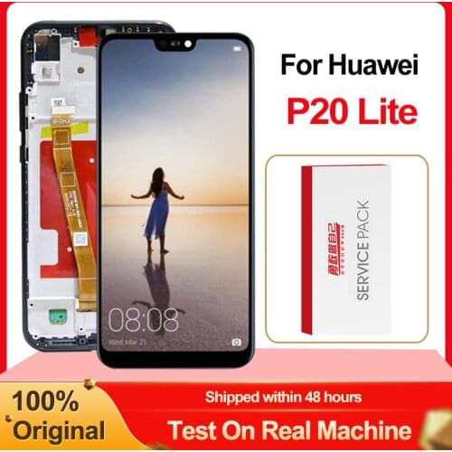 5.84" 2280x1080 IPS Display For Huawei P20 Lite LCD Touch Screen Replacement With Frame Original LCD P20 Lite ANE-LX3 / Nova 3e