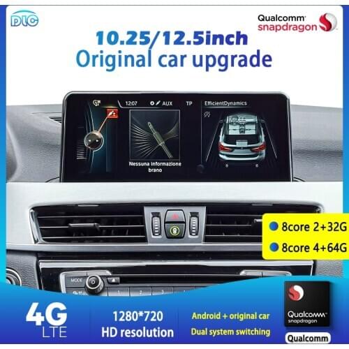 DLC Qualcomm Chip 1920 8.8/12.5Inch HD Dsp Eight-Core 4+64G Android GPS Navigation Player for BMW X1 2016-2019