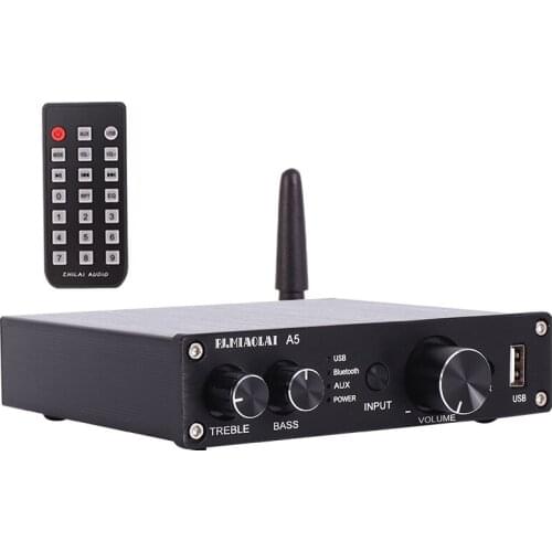 PJ.MIAOLAI A5 Home Power Amplifier Hifi Bluetooth Amp 2x100W For U Disk Lossless