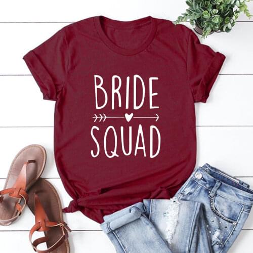 Bachelor party Bride squad T-shirt Bride team Bride to single bachelor party Bride Top TX5559
