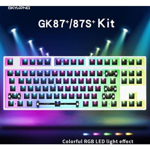 GK87X Wired Mechanical Keyboard Kit 87% 87RGB Mechanical Keyboard Customized DIY Hot Swap Kit