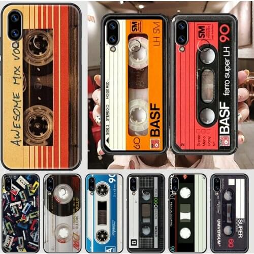 Old cassette Classical Phone case For Huawei Honor 6 7 8 9 10 10i 20 A C X Lite Pro Play black 3D prime fashion funda trend Etui