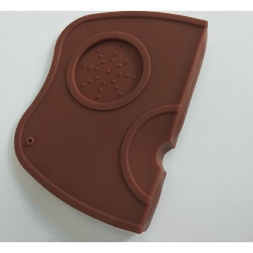 Top seller 2020 food grade silicone coffee tamper mat espresso corner tamping mat