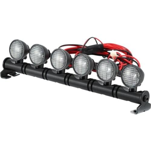 Multi-function 6LED Light Bar 4.8~6V RC Car LED Light For D110 SCX10 Trx-4 RC Crawler Spare Parts Accessories