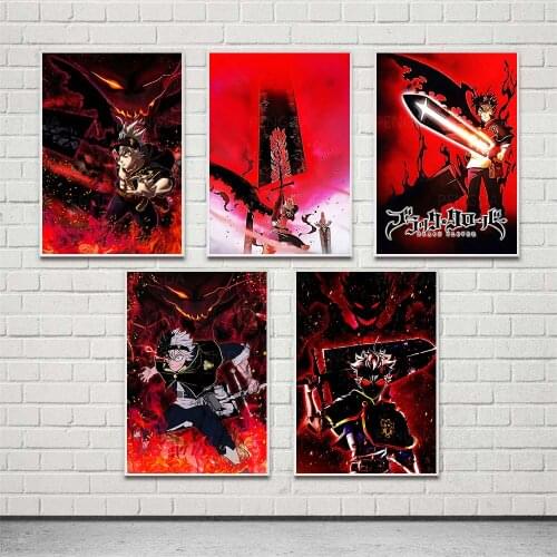 Modular Canvas HD Prints Black Clove Anime Japan Pictures Wall Art Gift Painting Home Decor Posters For Living Room Framework