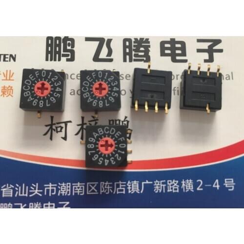 Original new 100% SC-1230TB 0-F 16-bit rotary code switch 4:1 reverse code