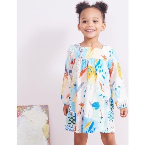 2021 girls long-sleeved dress fashion casual cotton princess dress fashion baby clothes baby girl party childrens wear