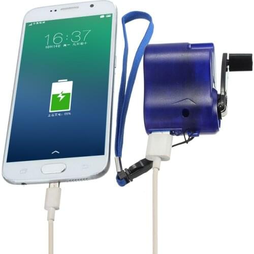 Portable Outdoor Manual Charger Generator Emergency Hand Crank Mobile Phone Generator Manual USB Charger Portable Useful