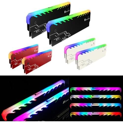2pcs Memory Heat Sink Cooler Rgb 256 Color Radiator Memory Cooling For Desktop Game Overclocking MOD DDR DDR3 DDR4