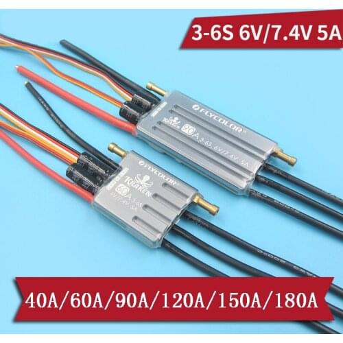 40A 60A 90A 120A 150A 180A RC Racing Boat Model Water-cooled Brushless Waterproof ESC Bidirectional Electrical Speed Regulator